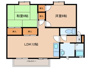 フレグランスわかばＣの物件間取画像